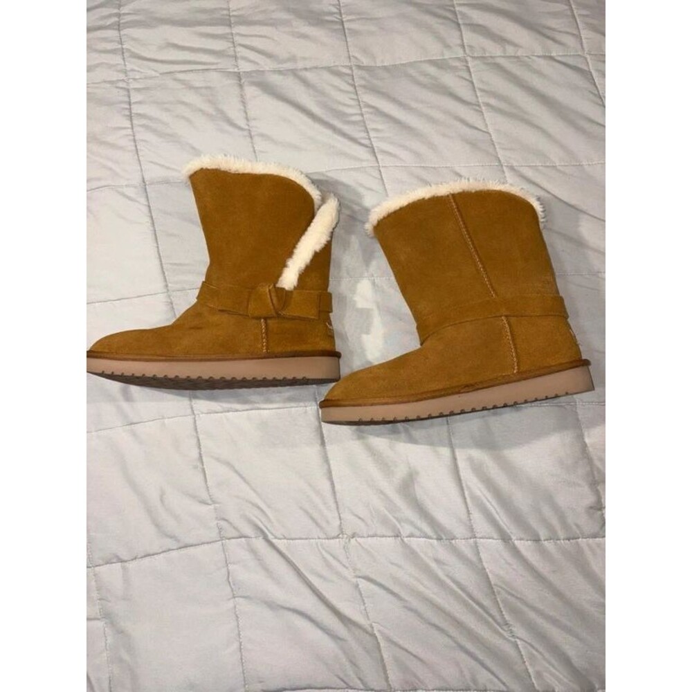 New Koolaburra By UGG Arlena Short Chestnut Boots Sz 7